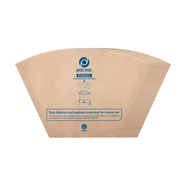 VELO DISPOSABLE PAPER SEALED DUST BAG - 10/Pkt