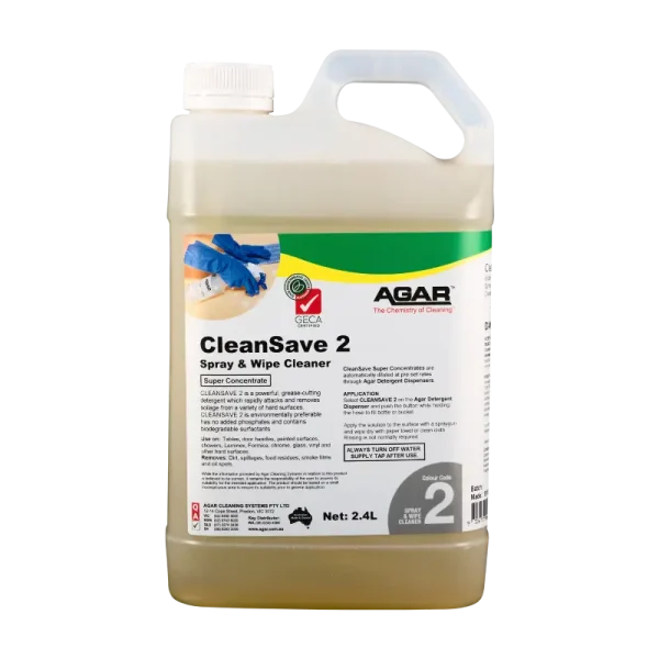 Agar CleanSave 2 Spray & Wipe Cleaner 2.4L