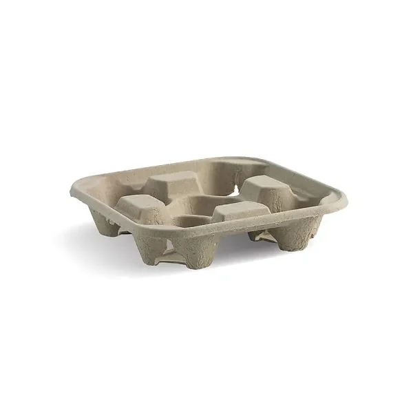 BioPak 4 Cup Coffee Tray