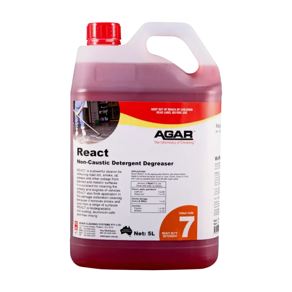 Agar React Detergent Degreaser 5L