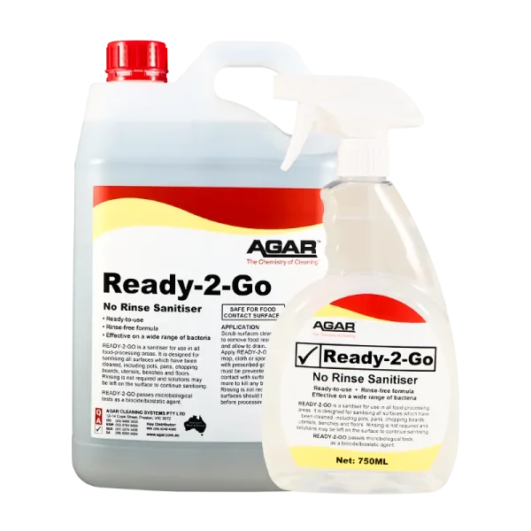 Agar Ready-2-Go No Rinse Sanitiser