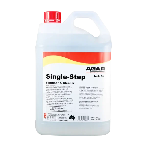 Agar Single Step Sanitiser 5L