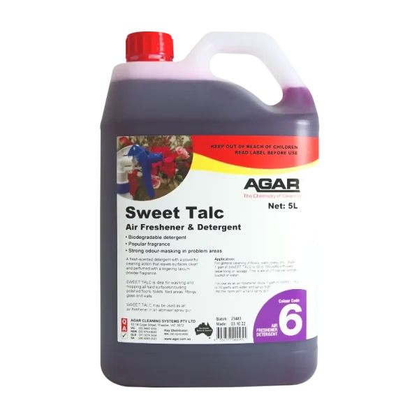 Agar Sweet Talc Deodoriser Detergent 5L