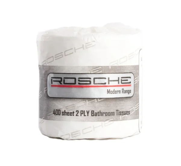 Rosche Modern Bathroom Toilet Roll 6001 2Ply 400 Sheets