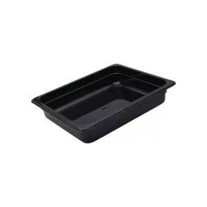 Trenton CaterRax Polycarbonate Black Food Pans 1/2 Size