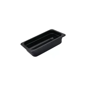 Trenton CaterRax Polycarbonate Black Food Pans 1/3 Size