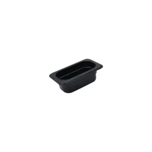 Trenton CaterRax Polycarbonate Black Food Pans 1/9 Size